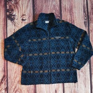 Vintage Rare Columbia Synchilla Soft Full Zip Jacket With Pockets